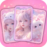 Süße Kawaii Hintergrundbildern icon