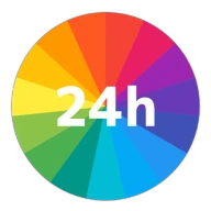 一日予定表: 1日のスケジュールを24時間の円グラフで管理 icon