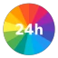 一日予定表: 1日のスケジュールを24時間の円グラフで管理 icon