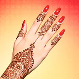 mehndi-ontwerp: nagelkunst