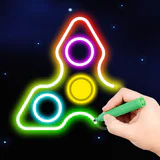 フィンガースピナー:光るアートドロー icon