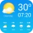 天気 嵐  ウィジェット 風速 icon