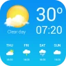 天気 嵐  ウィジェット 風速 icon