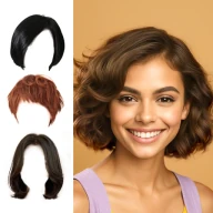 髪の毛加工: らしさ ヘアスタイルデザイナー、髪型診断アプリ icon