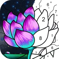 Malen mit Zahlen Färbung Spiel icon