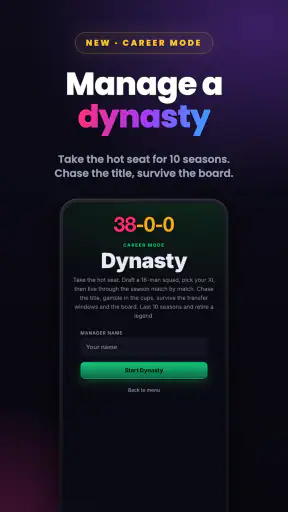 38-0-0: Football Squad Draft screenshot 12
