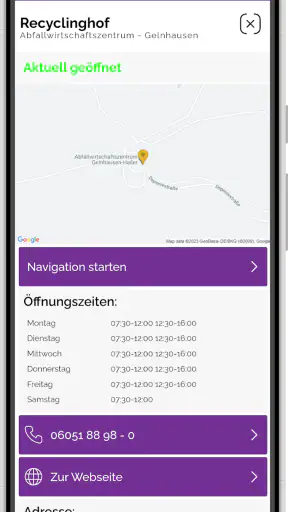 Abfallapp MKK screenshot