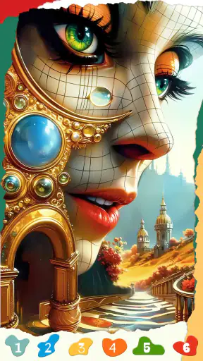 Abstraktes surreales Malspiel screenshot
