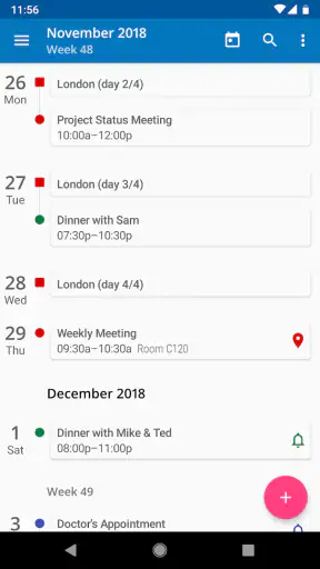 aCalendar+ Kalender & Tasks screenshot