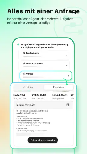 Accio: Alibaba KI-Agent screenshot