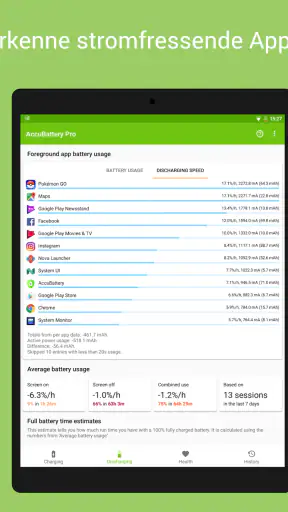 Accu​Battery - Akku & Batterie screenshot