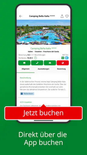 ACSI Camping EU: Campingplätze screenshot