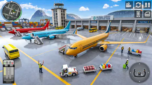 Airplane Flying Jet Simulator screenshot 12