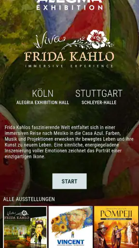 Alegria Exhibition screenshot