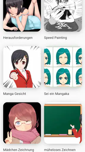 Anime zeichnen lernen app screenshot