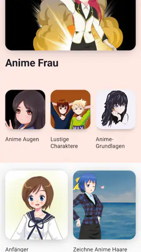 Anime zeichnen lernen app screenshot