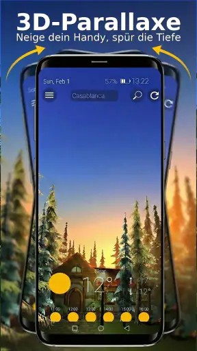 Animiertes 3D Wetter screenshot