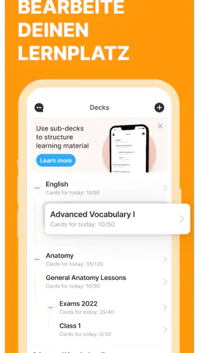 Noji: Vokabel Karteikarten screenshot