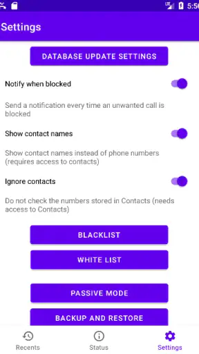 Callfilter.app screenshot