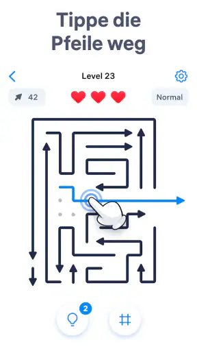 Arrow Puzzle – Pfeil-Rätsel screenshot