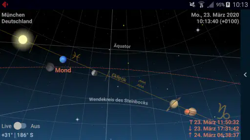 Astrolapp Live Sternkarte screenshot