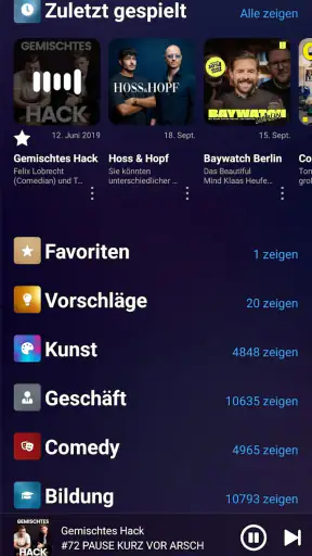 Audials Play: Radio & Podcasts screenshot