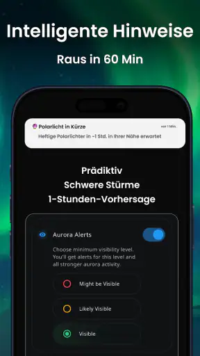 AuroraMe: Vorhersage & Alarme screenshot