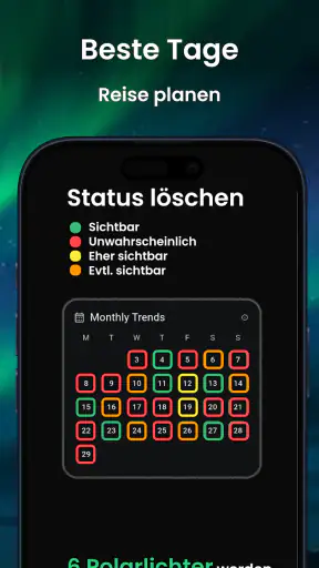 AuroraMe: Vorhersage & Alarme screenshot