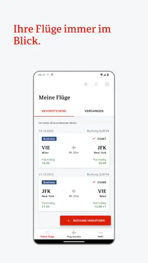 Austrian Airlines screenshot