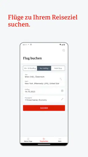 Austrian Airlines screenshot