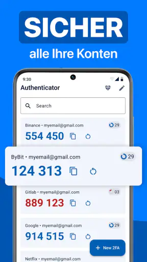 Authentifizierungs App screenshot