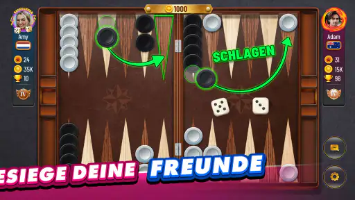 Backgammon Plus: Brettspiele screenshot