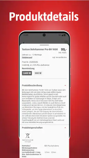 BAUHAUS – Baumarkt App screenshot