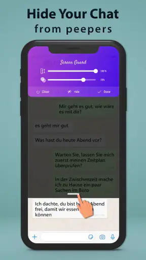 Bildschirm Wache Ausblenden screenshot