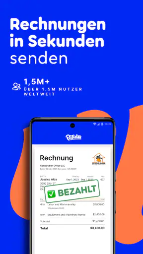 Billdu - Rechnung Schreiben screenshot