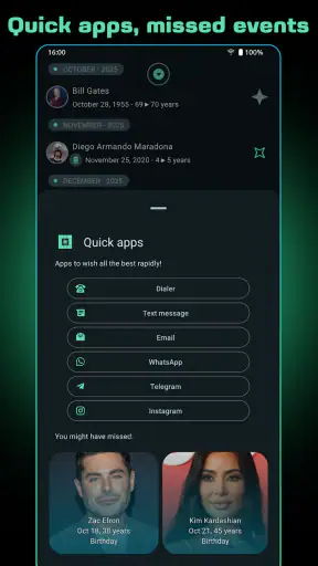 Birday - Birthday Manager screenshot