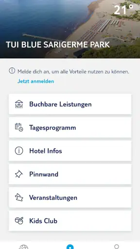 BLUE App screenshot