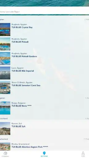 BLUE App screenshot