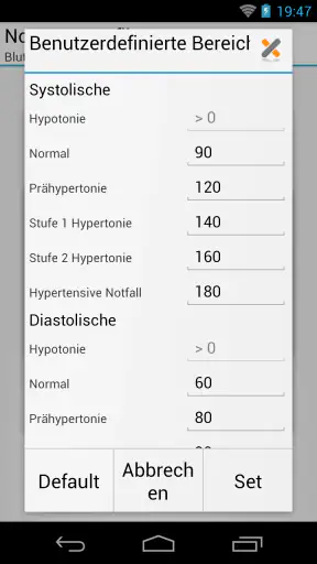 Blutdruck (MyDiary) screenshot