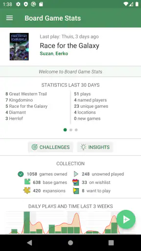 Board Game Stats screenshot