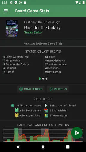 Board Game Stats screenshot