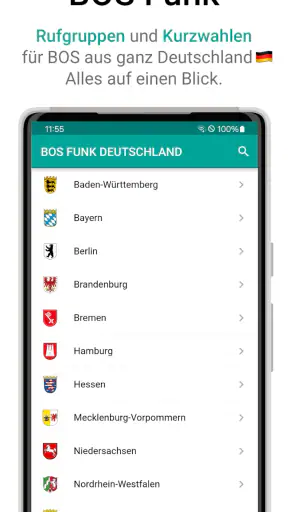 BOS Funk Deutschland screenshot