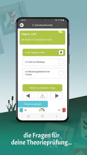 Büffeln Fischerprüfungen screenshot