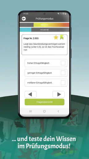 Büffeln Fischerprüfungen screenshot
