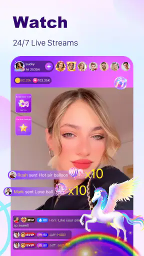 BuzzCast – Live-Video-Chat APP screenshot