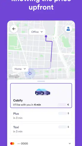 Cabify screenshot