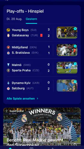 UEFA Champions League offiziel screenshot