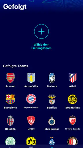 UEFA Champions League offiziel screenshot