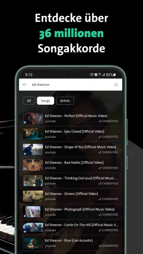 Chordify: Akkorde & Stimmgerät screenshot