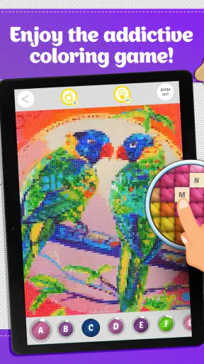 Cross Stitch Coloring Art screenshot